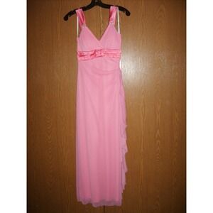 NEW Beautiful DEB Light Pink Dress Long Flowing Formal‎ Size Small Eveningwear!